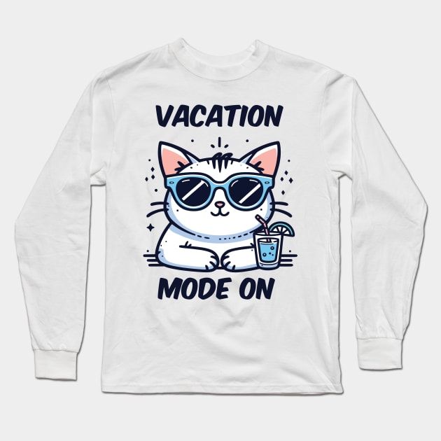 Vacation Mode On Long Sleeve T-Shirt by CreativeSage